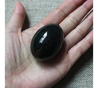 Natural Nephrite Jade Yoni Vagine Massage Egg Drilled Ben Wa Ball Women Kegel Exercise-50mm x35mm