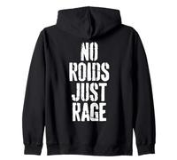 Natural No Roids Just Rage Entrenamiento de Culturismo Natural Sudadera con Capucha