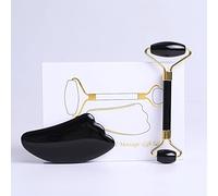 Natural Obsidian Guasha Gouache Jade Roller Massager Masaje Piedra Cuidado de la Piel Set de Herramientas, Tipo 6