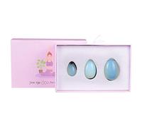 Natural Obsidian Yoni Egg Set Jade Eggs Kegel Exerciser Yoni Wand Jade Massager Pelvic Floor -3_eggs_with_holes
