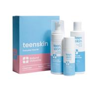 natural outcome - Juego de cuidado de la piel natural outcome de 3 etapas para adolescentes | Cuidado diario de la piel para niños y niñas | Limpiador facial T