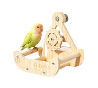 natural para pájaros, pirata, madera natural, barra de asiento | Perchas para pájaros enjaulados - Para pequeños canarios anidan sala de estar casa interior aviario jardín