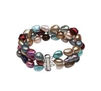 Natural Pearl For Women Multi Color Freshwater Pearl Jewelry Girl Fashion Birthday Gift Multi Color 18cm