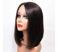 Natural Peluca Pelucas de reemplazo de cabello Peluca humana recta Peluca de cabello de aspecto natural Banda de pelucas Densidad para uso diario o fiesta Pelucas Mujer