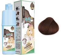 Natural Plant Extract Bubble Hair Dye,Instant Plant Bubble Hair Dye,Plant Bubble Hair Dye Conditioner,Bubble Dye Hair and Hair Care 2 in 1 (chestnut brown)