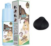 Natural Plant Extract Bubble Hair Dye,Instant Plant Bubble Hair Dye,Plant Bubble Hair Dye Conditioner,Bubble Dye Hair and Hair Care 2 in 1 (natural black)