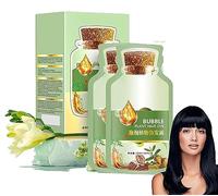 Natural Plant Hair Dye, New Botanical Hair Dye Shampoo, 3 In 1 Hair Dye Shampoo, Plant Bubble Hair Dye, Instant Natural Hair Dye Shampoo, Unisex (Black)