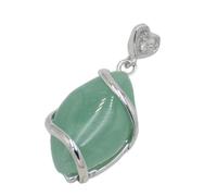 Natural Purple Crystal Lapis Lazuli Rose Pink Quartzs Onyx Tiger Eye Stone Heart Pendants,Green Aventurine