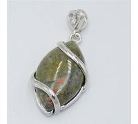 Natural Purple Crystal Lapis Lazuli Rose Pink Quartzs Onyx Tiger Eye Stone Heart Pendants,Unakite