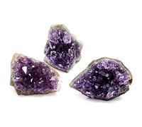 Natural Raw Purple Brazilian Amethyst Quartz Crystal Cluster Druzy Geoda Stones Specimen Decoración del Hogar Artesanía Ornamento, 60-80g