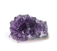 Natural Raw Purple Brazilian Amethyst Quartz Crystal Cluster Druzy Geoda Stones Specimen Decoración del Hogar Artesanía Ornamento, 100-150g