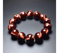 Natural Red Wrist Bracelet Women Men 6/8/10mm Natural Bead Handmade Strand Prayer Balance Bracelets Jewelry-10mm