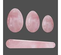 Natural Rock Quartz Yoni Egg Set Yoni Wand Kegel Huevos de jade para mujeres Ejercicios de Kegel -Drilled_Eggs_no_Box