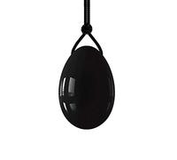 Natural Rose Quarts Yoni Egg Set Obsidiana Kegel Ejercicio Jade Huevo Muscular Bolas de cristal Nephrite Jade Yoni Egg-Black Obsidian_30x20mm