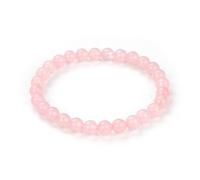 Natural Rose Quartz Gemstone Bracelet 7 Inch Stretchy Chakra Gems Stones Healing Crystal Birthday Gifts GB6-A9