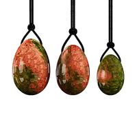 Natural Rose Quartz Yoni Egg Jade Eggs Mujeres Ejercitador Kegel -Undrilled_Tiger_eye
