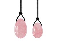 Natural Rose Quartz Yoni Egg Massage Balls Kegel Muscle Trainer Pelvic Floor Tightening Crystal Jade Stone Tool Set-type 02