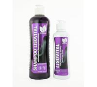 Natural Sant - Liso Vital Duo Kit - Champú y Acondicionador, Protector Térmico Anti Frizz para Cabello con Extracto de Cebolla Roja, Biotina y Romero