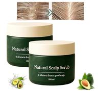 Natural Scalp Scrub,Deep Cleansing Hydrating Scrub,Natural Scalp Exfoliator Scrubs,Deep Cleansing & Nourishing Exfoliating,Gentle Formula for All Hair Types (2 Pcs, 200ml)