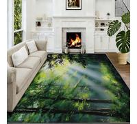 Natural Scenery - Alfombra lavable a máquina, 60 x 90 cm, antideslizante, para sala de estar, dormitorio, comedor, habitación de los niños, mesita de noche, cocina y salón