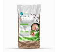 Natural Soil Sustrato Mineral Arcilloso Grano Fino 2-3mm para Acuarios, Terrarios, Paludarios, Ideal para Plantas Acuáticas y Terrestres 8 litros