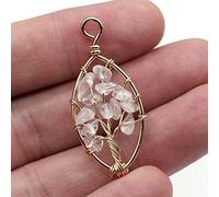 Natural Stone Pendant Heart Shape Amethysts Clear Crystal For Jewelry Making DIY Necklace Earring for Women-Clear_Quartz