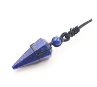 Natural Stone Pendants Hexagonal Rose Crystal Quartzs Black Rope Wrapped Lapis Lazuli Amethysts Necklace,Lapis Lazuli