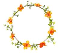 Natural Styles - Corona de flores para la cabeza, ligera y cómoda, accesorios para el cabello para el uso diario, diadema de flores