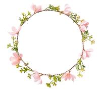 Natural Styles - Corona de flores para la cabeza, ligera y cómoda, accesorios para el cabello para el uso diario, diadema de flores