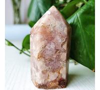 Natural The Cherry Agate Geode Druzy Crystal Tower Point Decoración Para El Hogar Varita Brujería Reiki Meditación Chakra Cristales Curativos,A40 179 G 78 Mm