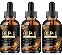 Natural Tirzepatide GLP-1 Herbal Oral Liquid, Advanced Body Care Liquids Drop, Moringa Glp-1 Drops for Women and Men Firming Skin and Body Shaping Care (3)