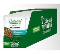 Natural Trainer - Alimentos húmedos para Gatos Adultos - Bocaditos en Salsa con Bacalao, 22 x 85 g