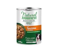 Natural Trainer - Bocados para Perro Mediano y Maxi con Pavo - 12 x 415 g
