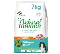 Natural Trainer Ideal Weight Small & Toy Comida para Perros Adultos, Ligera, de Grasa con Pavo - 7 kg