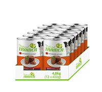 Natural Trainer Medium&Maxi Alimento Mojado para Perros Adultos con Carne - 12 x 400 g - 4,8 kg