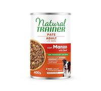 Natural Trainer Medium-Maxi - Comida húmeda para Perros Adultos - Paté con Carne de Res 12 x 400 g