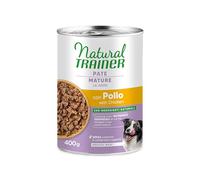 Natural Trainer Medium-Maxi - Comida húmeda para Perros maduros - Paté con Pollo 12 x 400 g