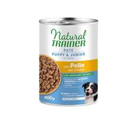 Natural Trainer Medium-Maxi Comida húmeda para Perros Puppy/Junior - Paté con Pollo 12 x 400 g
