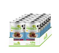 Natural Trainer Medium-Maxi Puppy & Junior, Comida Húmeda para Perros con Pollo, 12 x 400 g