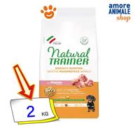 Natural Trainer Perro Sensitive No Gluten Adult Small & ; Juguete Cerdo 2KG