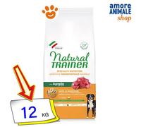 Natural Trainer Perros Sensibles Sin Gluten Adulto Mediano Maxi Cordero 3/12 Kg