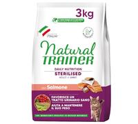 Natural Trainer - Pienso para Gatos Esterilizados Adultos con Salmón - 3kg