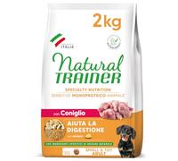 Natural Trainer Sensitive No Gluten - Alimento para Perros Adultos Small&Toy con Conejo y Cereales integrales, 2 kg