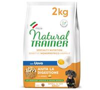 Natural Trainer Sensitive No Gluten - Alimento para Perros Adultos Small&Toy con Huevo y Cereales integrales, 2 kg