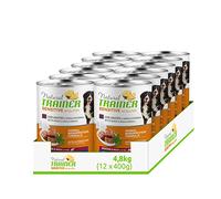 Natural Trainer Sensitive No Gluten Medium - Maxi - Comida húmeda para Perros con Pato y Cereales integrales, 12 x 400 g