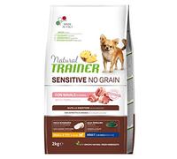 Natural Trainer Sensitive No Grain - Comida para Perros Small&Toy con Cerdo y Patatas, 2 kg