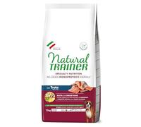 Natural Trainer Sensitive No Grain Monoproteico Animal - Comida para Perros medianos y Grandes Adultos con Trucha y Patatas - 12 kg