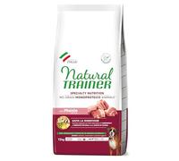 Natural Trainer Sensitive No Grain Monoproteico Animal - Comida para Perros medianos y Grandes Adultos con Cerdo y Patatas - 12 kg