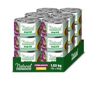 Natural Trainer Sterilised Adult Comida húmeda para Gatos Pate de Pollo 18 x 85 g