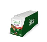 Natural Trainer Sterilised Maduro Comida húmeda para Gatos con Carne de Res 70 g x 28